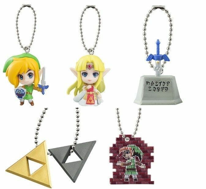 Bandai Legend of Zelda A Link Between Worlds Keychain Figure Set Gashapon