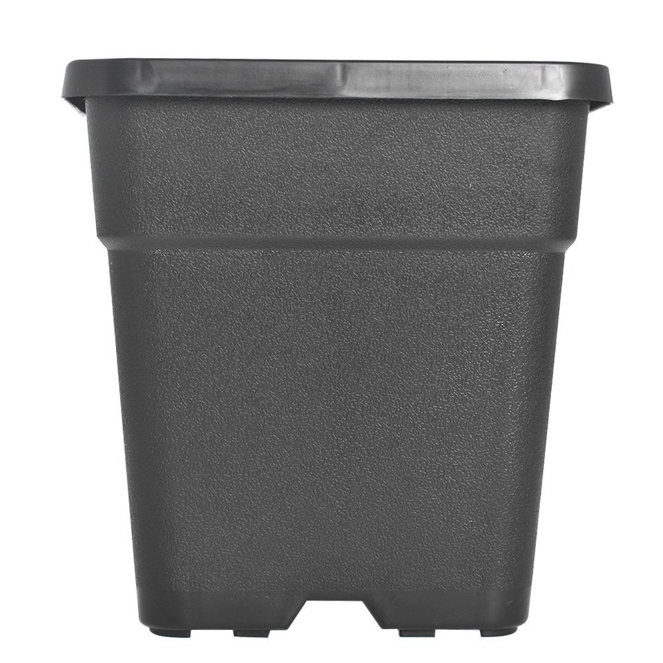 5/10PCS 1/2/3/5/7/10 Gallon Square Nursery Pot Plastic Grow Pots Plant ...