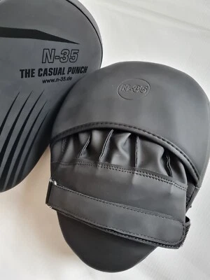 N-35 Pratzen Focud Pad Schlagpolster Trainerpratze Boxpratze Kickboxen MMA BLACK - Bild 1 von 4
