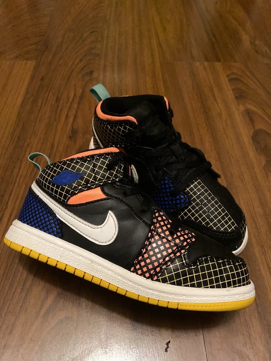 Nike Air Jordan 1 Mid MMD (TD) Size 10 C Black/White-Game Nike Air Jordan 1 Mid MMD (TD) Size 10 C Black/White-Game