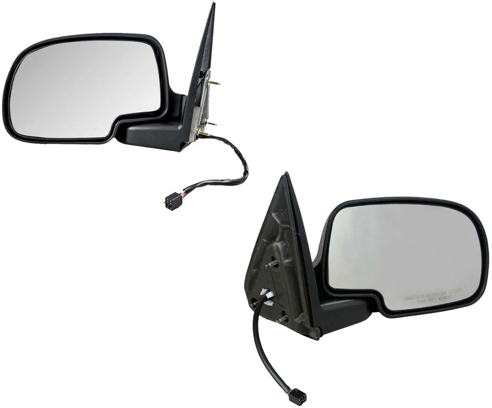 Power Mirrors For Chevy Silverado GMC Sierra 2000 2001 2002 Heat Chrome New Pair Foto 2 de 4