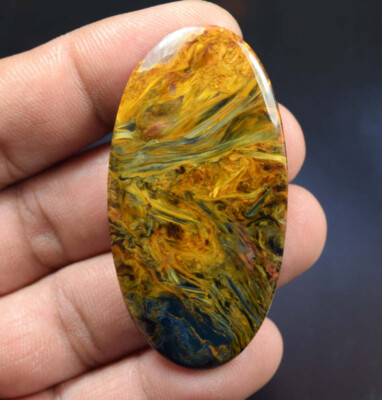 Golden Fire Pietersite Cabochon 56,45 cts. Natürlicher Feuer Pietersit Oval C...