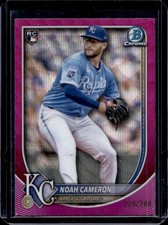 2025 Bowman Chrome Noah Cameron RC Fuchsia Wave Refractor Rookie #/299 Royals