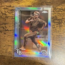 2025 Topps Chrome Brandon Lowe Tampa Bay Rays Baseball Card #113