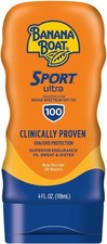 Banana Boat Sport Performance Sunscreen Lotion SPF 100, 4-Ounce Bottles by Bana