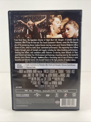 Isadora (DVD, 1968) Vanessa Redgrave James Fox Ivan Tchenko Jason Robards EUC - Bild 2 von 4