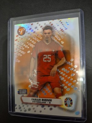 2023 Topps Pristine UEFA EURO 2024, Fabian Rieder, National Debut 1 /25