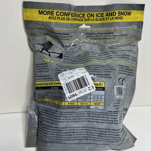 Due North Heavy Duty Industrial Traction Aid Snow Ice Large 11.5-13 Men 10.5-13 - Picture 2 of 2