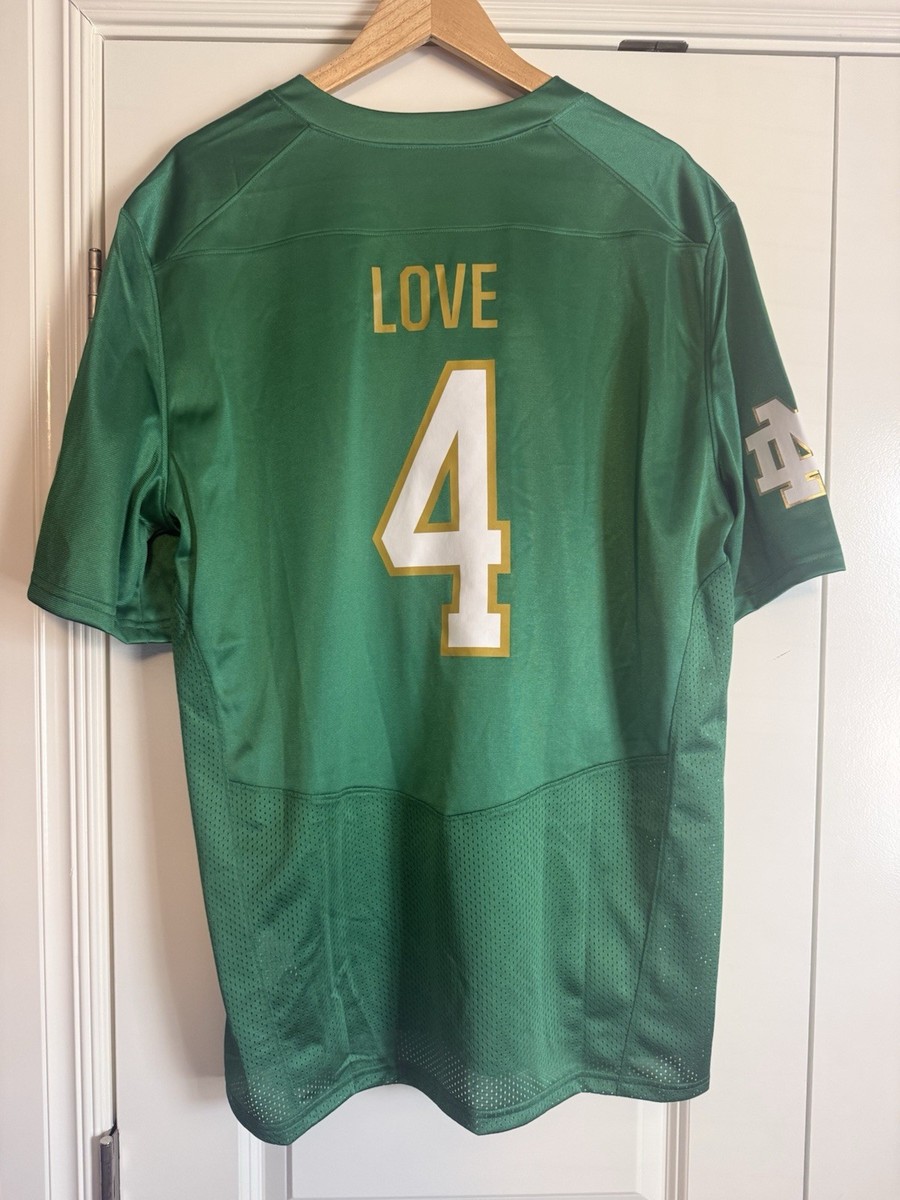 New Under Armour Jeremiyah Love #4 Notre Dame Jersey FOOTBALL