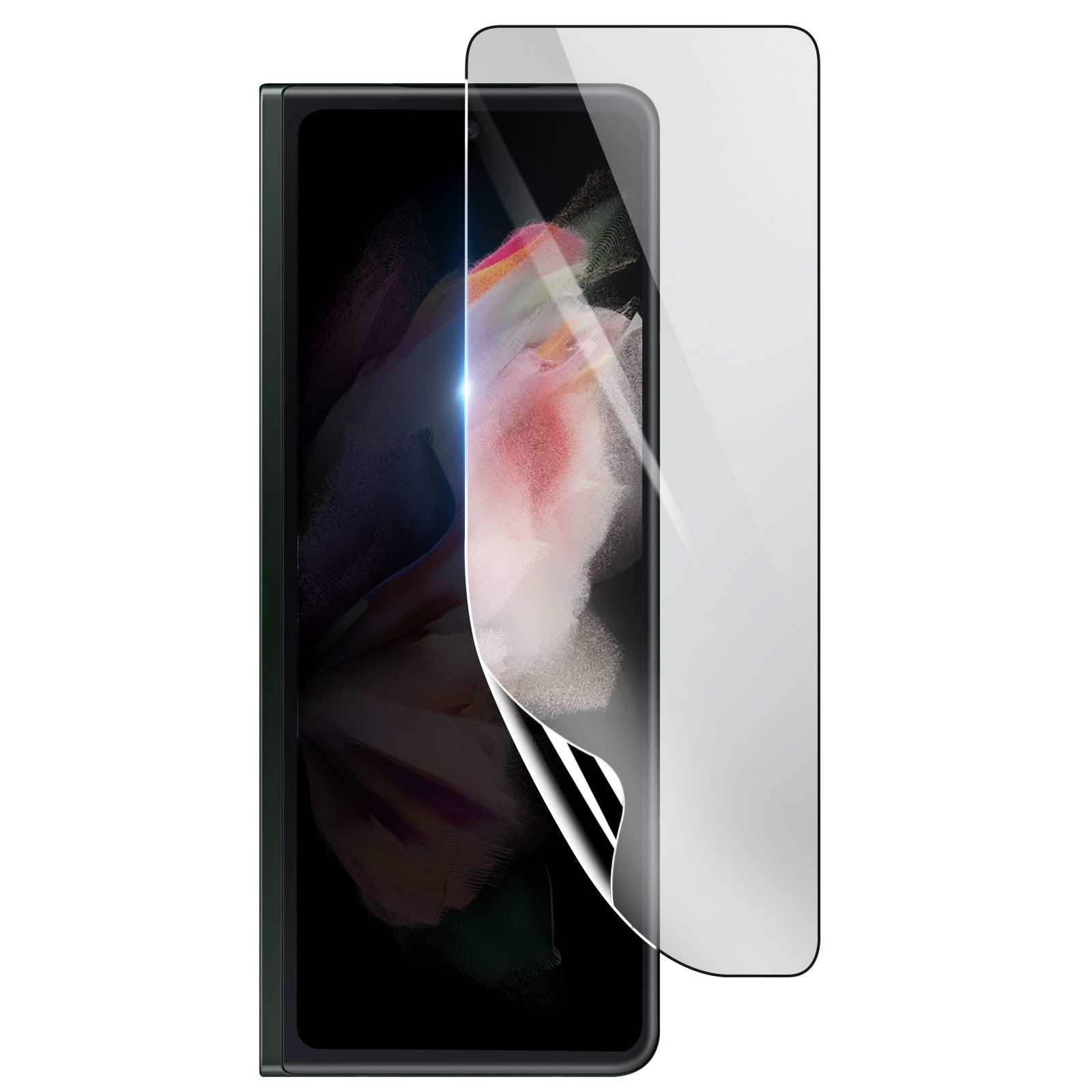 Film hydrogel Galaxy Z Fold 3 anti-choc protège votre écran pliable transparent