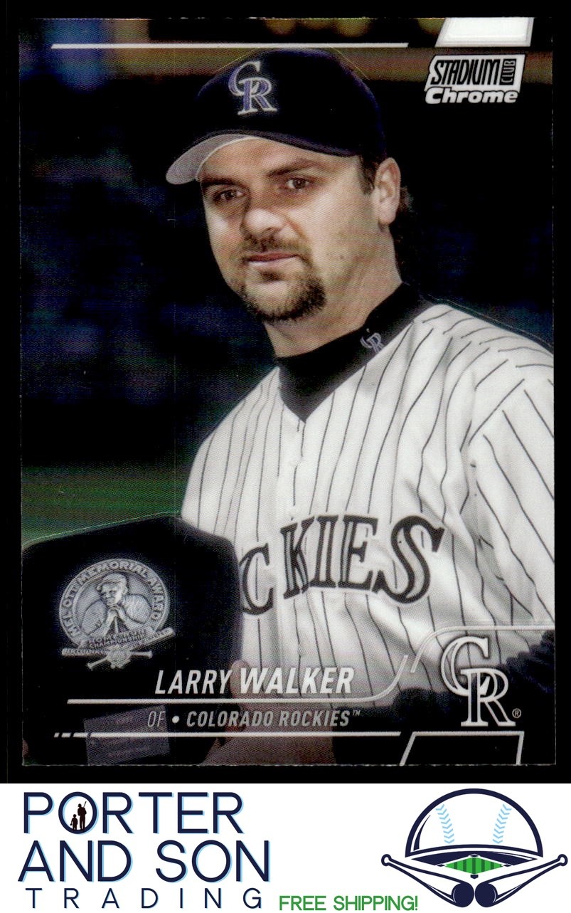 Larry Walker Refractor 2022 Stadium Club Chrome #40 Colorado Rockies