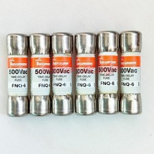 10PCS NEW Bussmann FNQ-6  FNQ 6 6Amp Time-delay Supplemental Fuses 500Vac