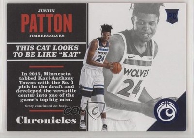 2017-18 Panini Chronicles Rookies Blue 57/199 Justin Patton #146 Rookie RC 1u7