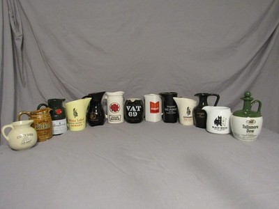 Vintage 11-Piece Pub-Jug Collection (Tullamore/Tanqueray sold)