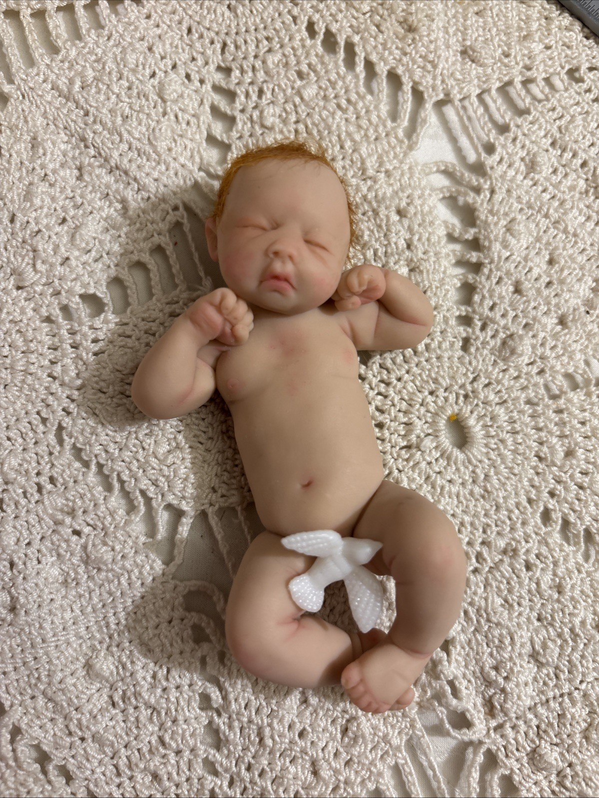 Baby Girl OOAK 4 Inch Reborn Clay Polymer By Misty