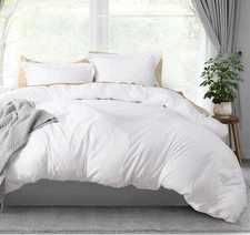 Duvet Cover Full Size - 3 Piece with Zipper Closure - 1 Comforter Cover 80X90...