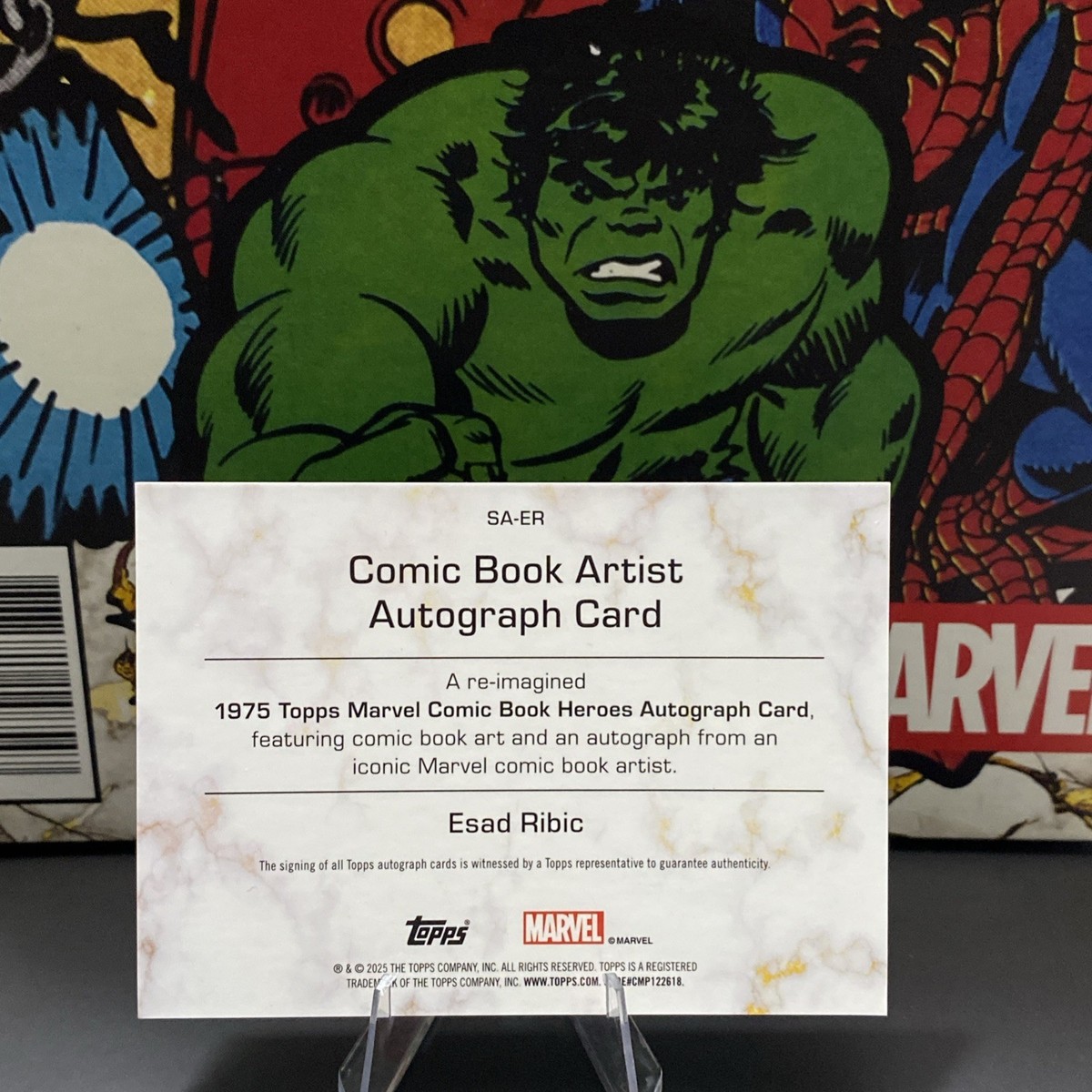 WOLVERINE Esad Ribic 2025 Topps Marvel Comic Book Heroes Auto