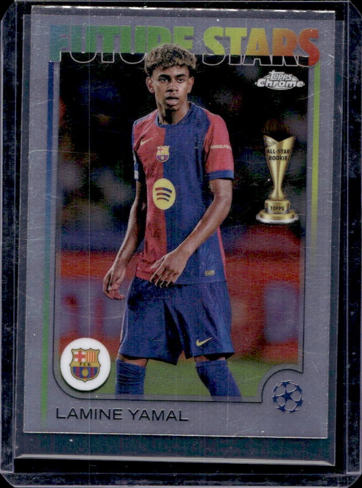 2024-25 Topps Chrome UEFA Lamine Yamal #27 Barcelona