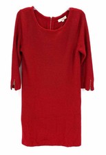 Size L Ann Taylor Red Knit Dress
