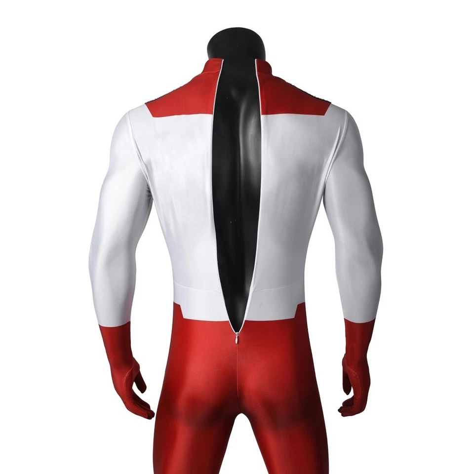 2025 Game Omni-Man Cosplay Halloween Party Zentai Jumpsuit+Cloak Superhero Suits - Image 3 of 4