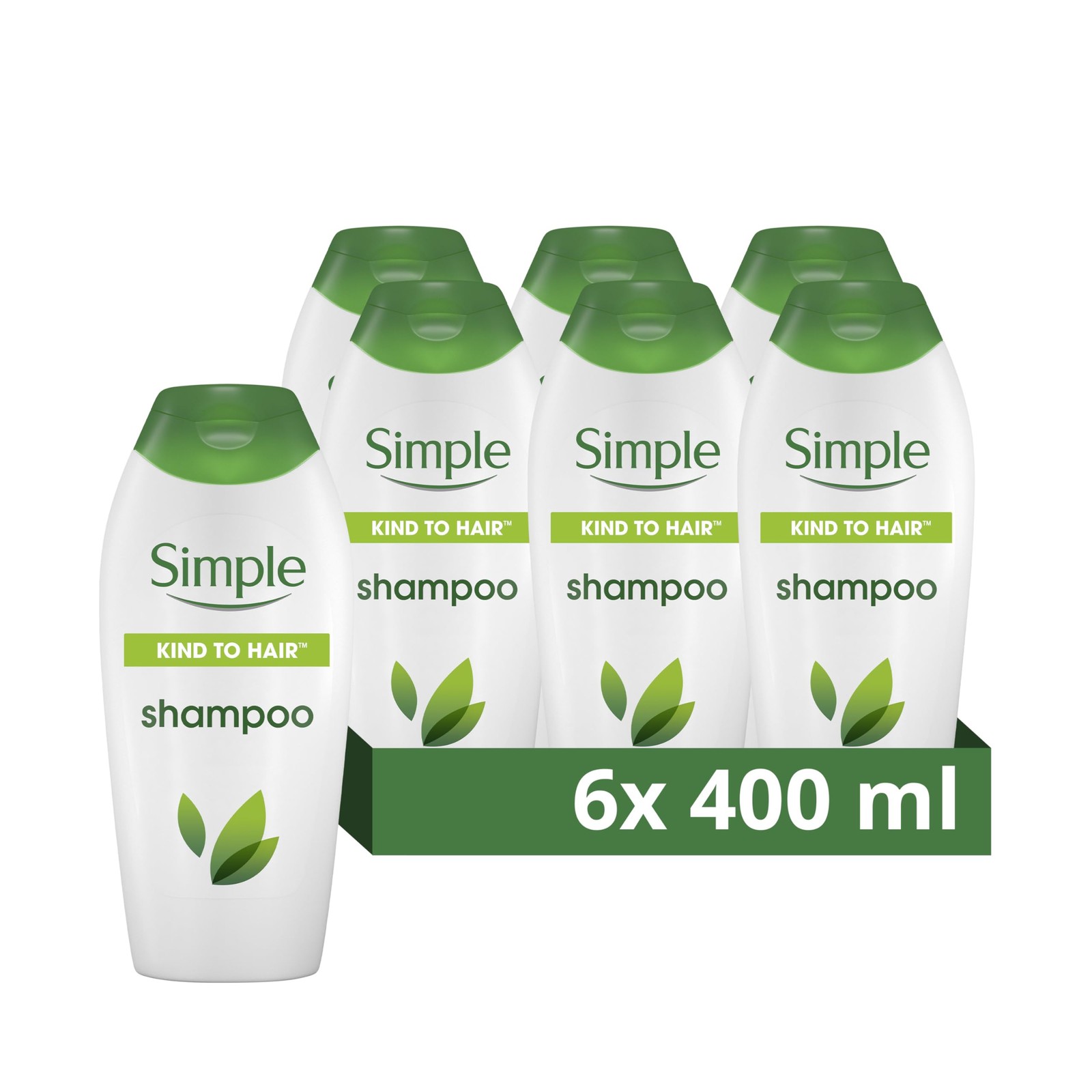 Simple Kind to Hair Gentle Cleansing Shampoo with 400 ml (Pack of 6), red - Image 2
