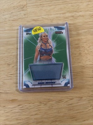 Dana Brooke 2021 Topps WWE Women's Division Royal Rumble Mat Relic Green #d /50