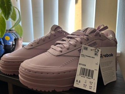 Reebok Club C Double GEO in Purple Women US 5.5