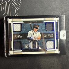 2024 Panini Three And Two Baseball Cole Keith Full Count Swatches /15 Rc
