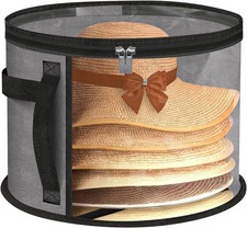 Extra Large Clear Hat Organizer, Oxford Cloth, Holds Up to 7 Hats, Large
