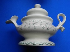 UNUSUAL TEAPOT WITH FLARED SPOUT MAD HATTER STYLE LES FEUILLES MORTES