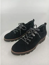 Vionic Suede Lace up Oxford New Black size 9