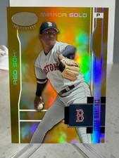 2003 Leaf Certified Materials 'Mirror Gold' Pedro Martinez #24 serial'd 19/25