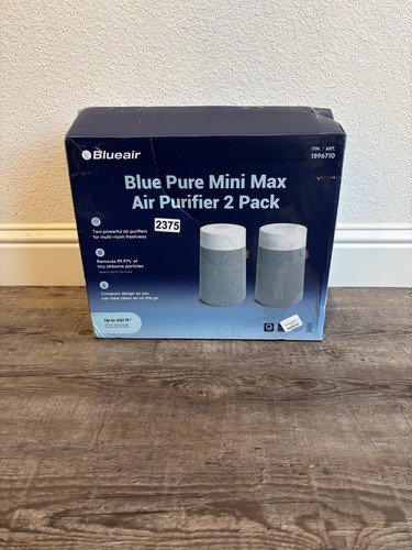 Blueair Blue Pure Mini Max Air Purifier 2 Pack HEPASilent Dual Fresh Filtration
