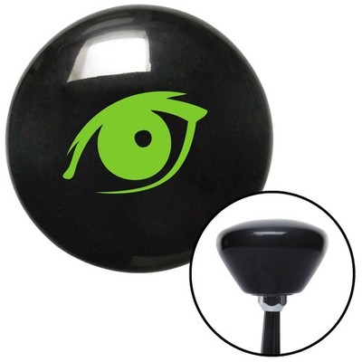 Green One Eye Black Retro Shift Knob w/ M16x1.5 Insert Shifter Auto Manual Brody
