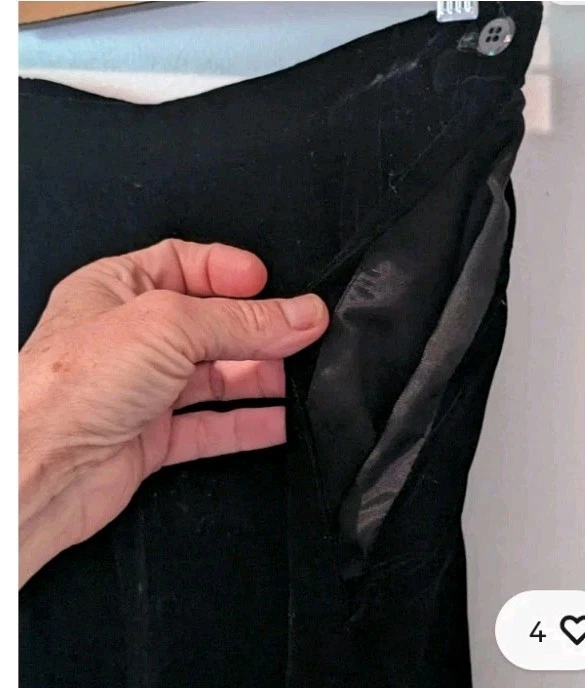 Pantalones Cortos De Colección Talbots Terciopelo Negro Para Mujer 2P Cintura Alta Mamá Forrados Bolsillos EE. UU. Foto 2 de 4