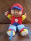 Vintage My First Cabbage Patch kids Baby Plush Doll boy red outfit Rattle 1995