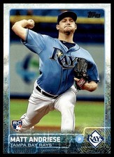 2015 Topps Update Matt Andriese Rookie Tampa Bay Rays #US34
