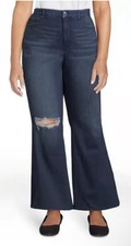 BRAND NEW WOMEN'S SIZE 24W TERRA  SKY FLARE JEANS High Rise