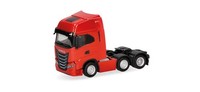 Herpa 320313 - 1:87 Iveco S-Way MY24 Zugmaschine 3Achs (6X2), Rot - Neu