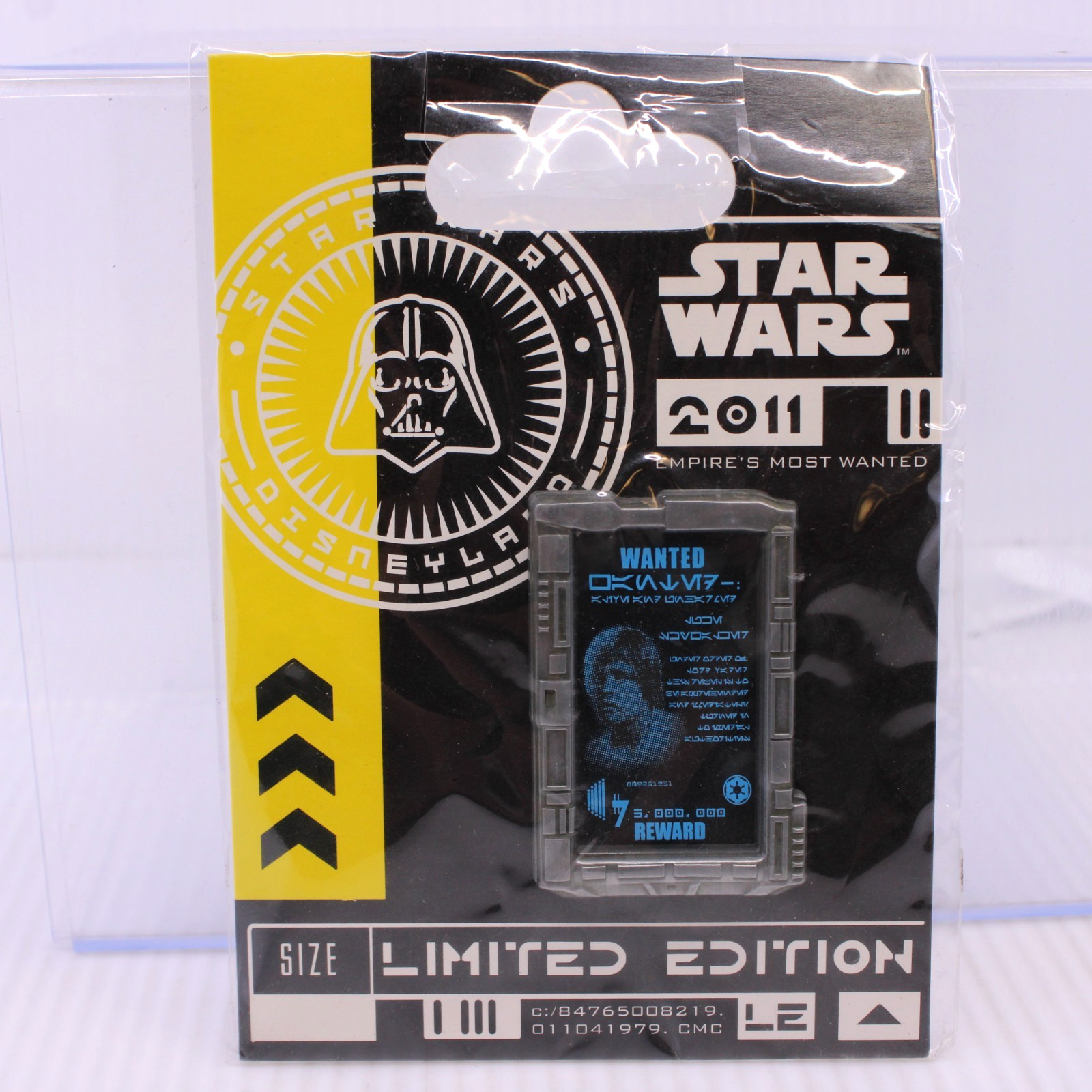 C3 Disney DLR Pin Star Wars Luke Skywalker Empire's Most Wanted Sci-fi Academy