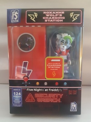 Phatmojo FNAF Charging Station Security Breach Lot Of Two Roxanne Wolf & Monty