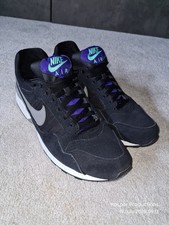 2013 Nike Air Pegasus 92 Retro Vintage Suede Black UK 8 EU 42.5
