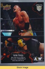 2023 Upper Deck AEW Match Dated Moments Revolution Ricky Starks #1 READ le4