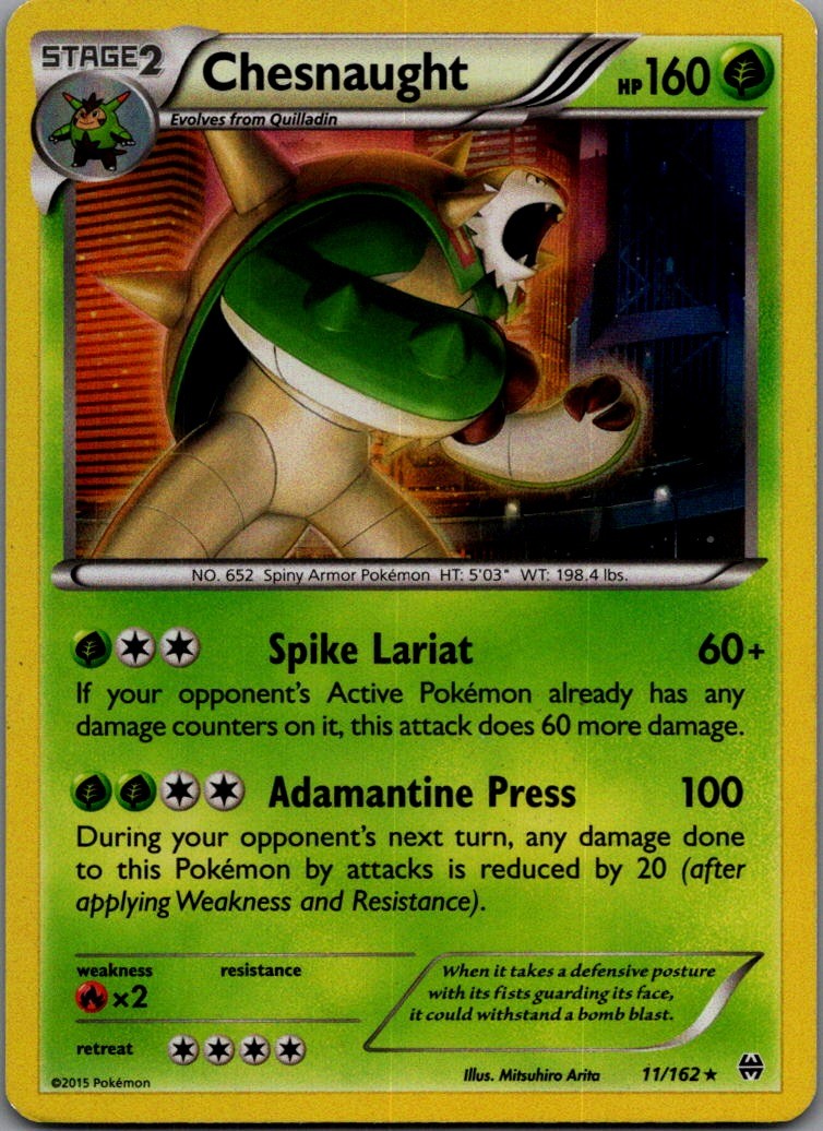 Chesnaught Holo Rare XY - BREAKthrough 11/162 NM
