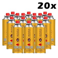 20x BUTANE GAS BOTTLE CANISTER  FOR  PORTABLE STOVE, BBQ, GRILL & WEED WAND