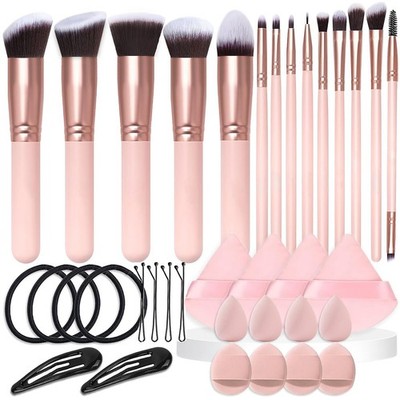 36 Pcs Makeup Brushes Set, 14 Premium Synthetic Face and Eye Multicolor