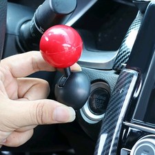 Car Interior Push Start Button Engine Start Stop One Click Cover Rocker Ball Red