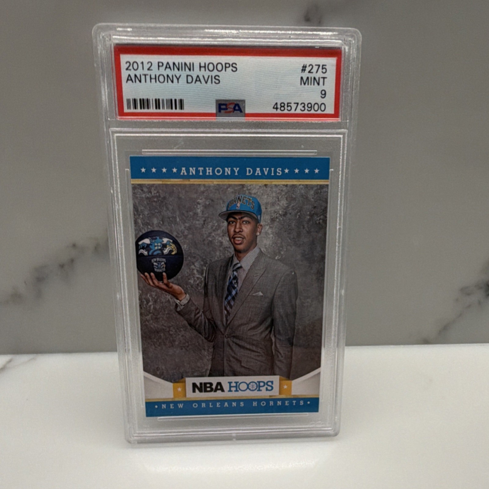 Panini 2012-13 NBA Hoops Anthony Davis #275 Rookie Hornets PSA 9