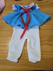 Vintage Cabbage Patch Kid 1980s blue swing dress and tights outfit set