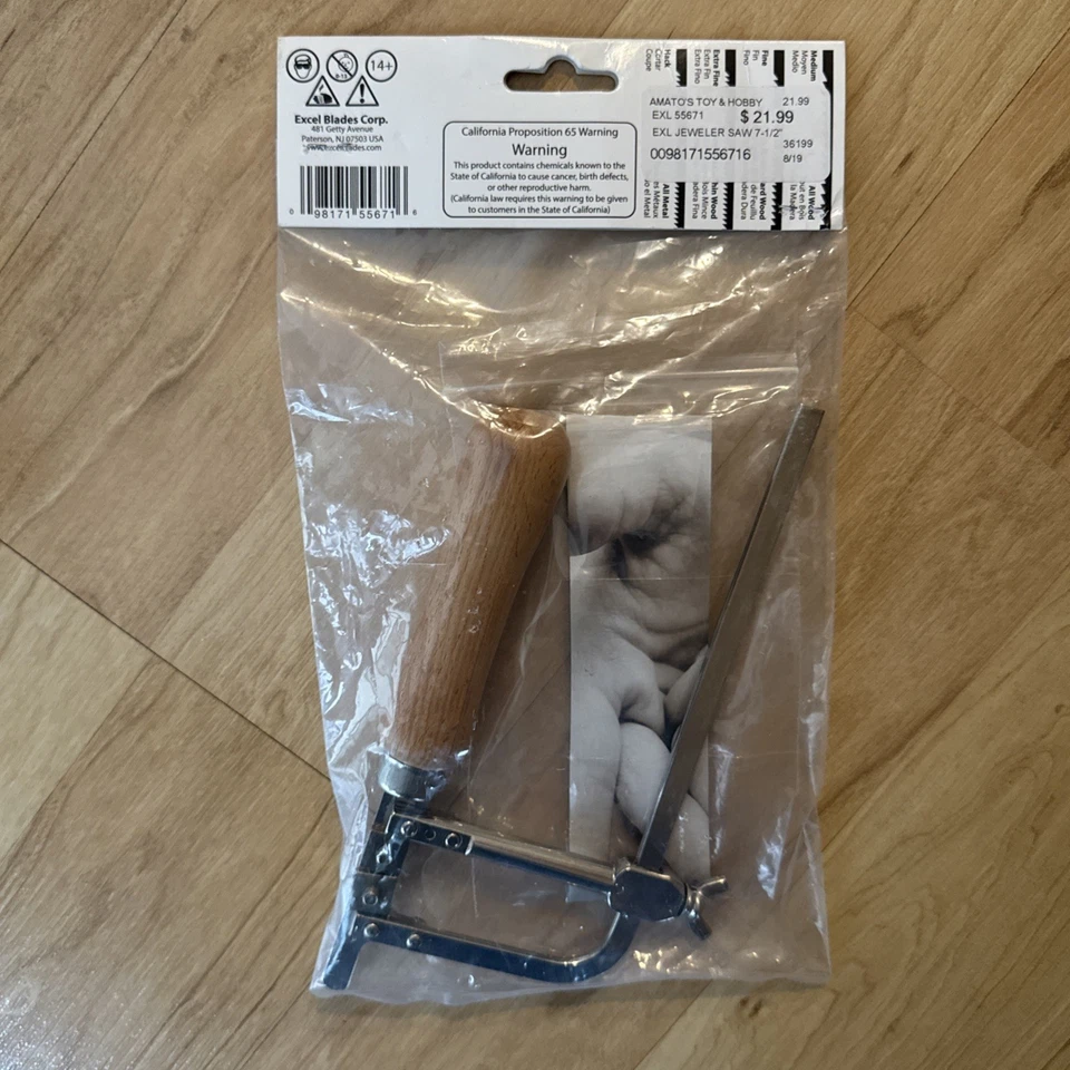 EXCEL HOBBY BLADE CORP ADJUSTABLE SAW FRAME 7-1/2" EXL55671 HANDSAW & PARTS NEW - Image 4 of 4